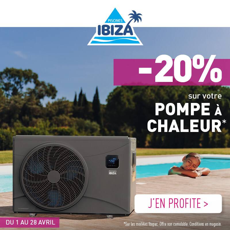 Bénéficiez de -20% sur nos pompes à chaleur IBAPAC* dans notre magasin.
