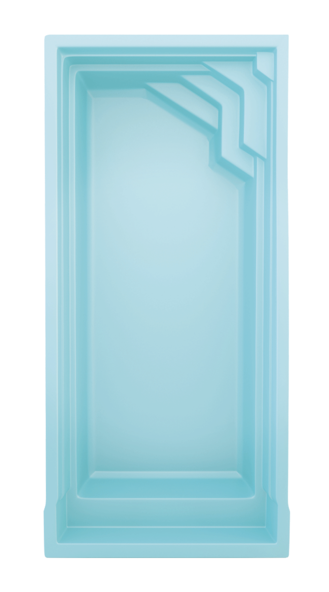 Piscine coque rectangulaire contemporaine : élégance, espace et confort