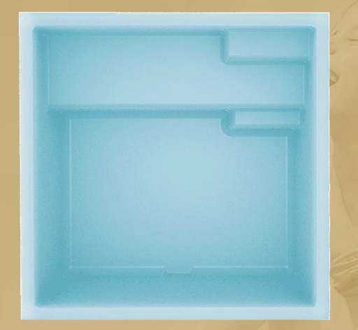 Mini piscine coque de moins de 10m2 de forme carré à Lyon